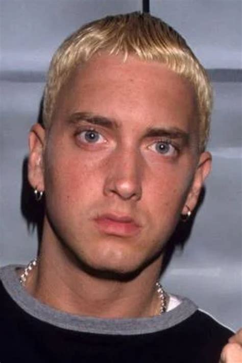 eminem green hair|is eminem naturally blonde.